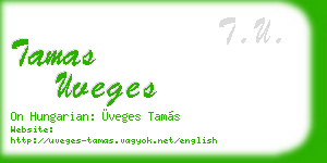 tamas uveges business card